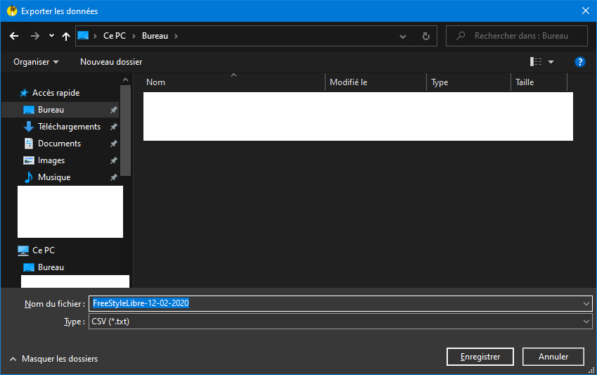Tutoriel pour récupérer les données d'un lecteur FreeStyle Libre - Étape 4